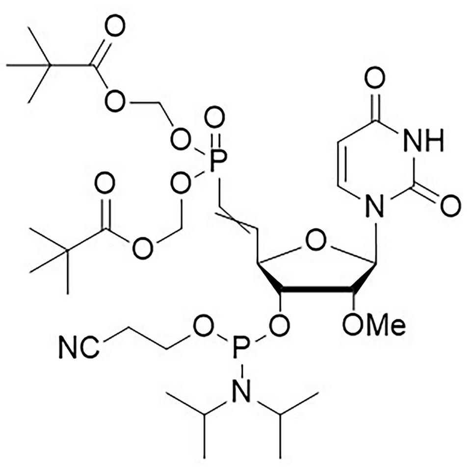 5'-POM-vinyl phosphonate, 2'-OMe-U CE-Phosphoramidite